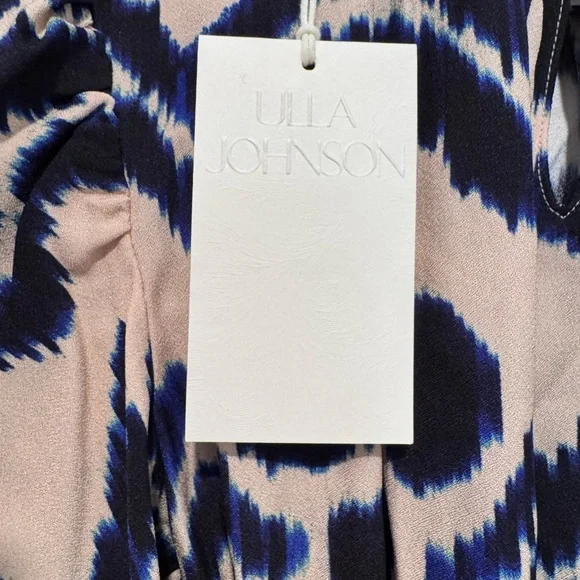 Ulla Johnson Marion Dress Nimbus Navy and Cream NWT - Picture 3 of 5